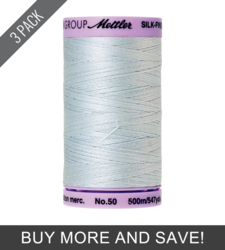 Starlight Blue (9104-0039) - Silk Finish Cotton 50wt - 547 Yards (3 Pack)