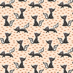 Dashing Skunks in Warm Cream