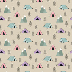 Small Tents in Burlap