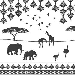 Safari Border in Onyx