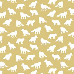 Little Fox Silhouette in Honey