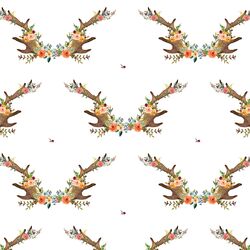 Large Meadow Horns in White