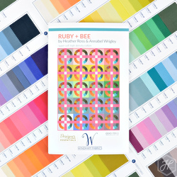 Ruby and Bee Solid Color Swatch Card Panel