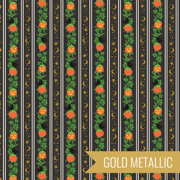 Pumpkin Patch in Black Metallic
