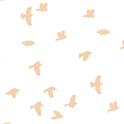 Flock Silhouette in Nectar on White