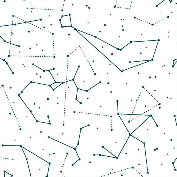 Star Charts in Juniper in White