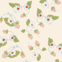 Berry Tendrils in Rose