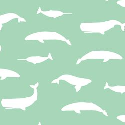 Whale Silhouette in Seaglass