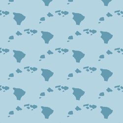 Hawaiian Islands in Light Breeze