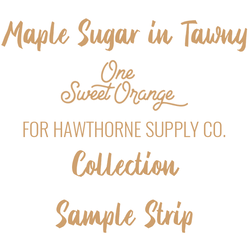 Maple Sugar Sample Strip in Tawny