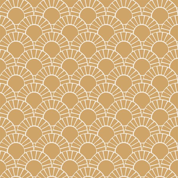 Mosaic Sun Tile in Golden Sunshine