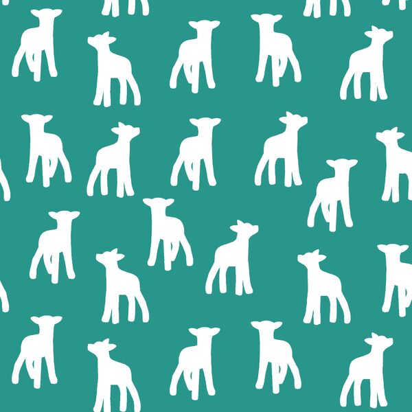 Lamb Silhouette in Jade