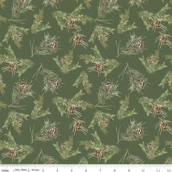 Pinecones in Green
