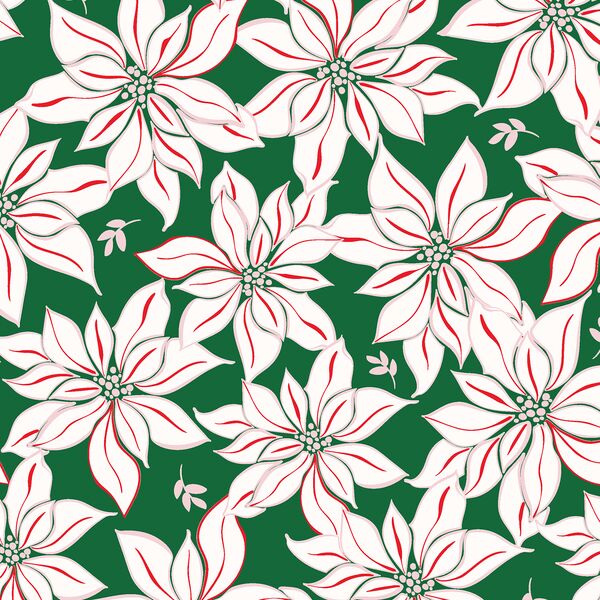 Large Poinsettia in Pine
