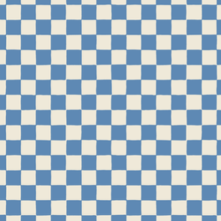 Retro Checkerboard in Blueberry