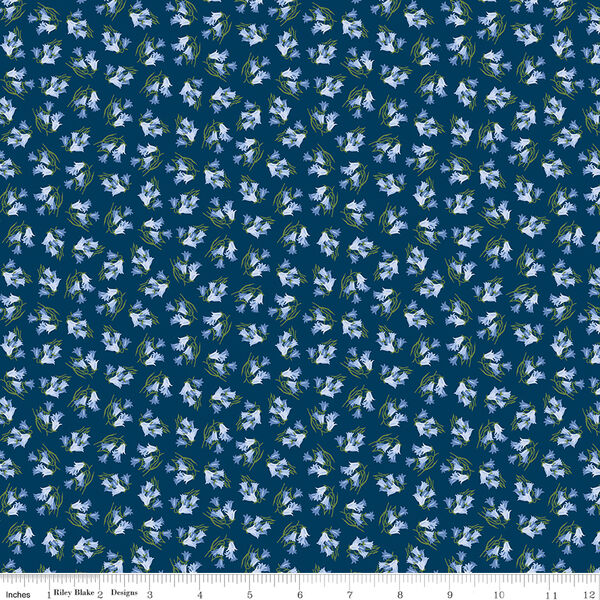 Bluebells in Oxford Blue