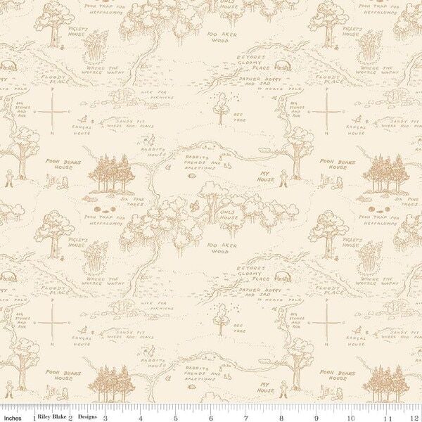 Map in Cream