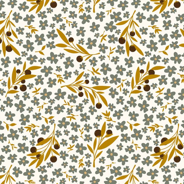 Flouncy Floral in Golden Summer