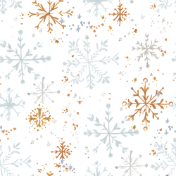 Snowflakes in White