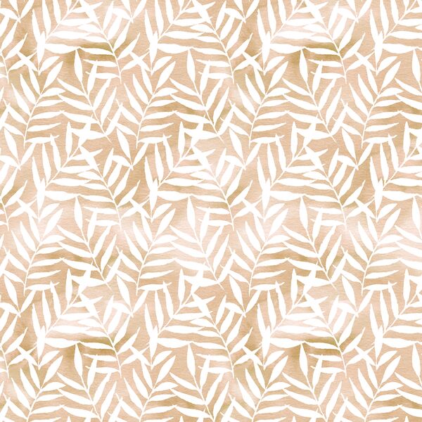Watercolor Palm Leaves in Painted Desert