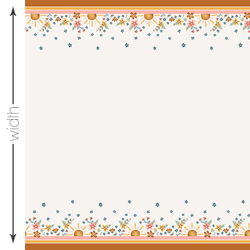 Mr Golden Sun Double Border in Off White