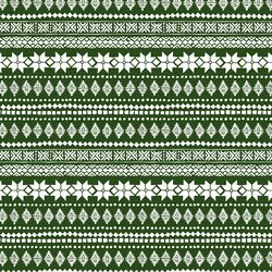 Little Fair Isle Sweater in Holly Green