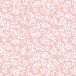 Little Tea Roses in Powder Pink