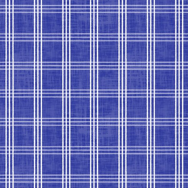 Patriotic Plaid in Blue Jeans