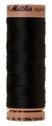 Black (9136-4000) - Silk Finish Cotton 40wt - 164 Yards