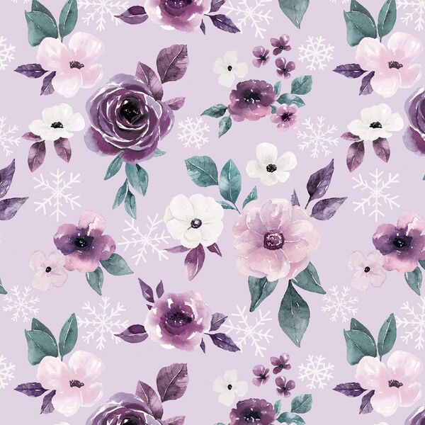 Floral Flurries in Sugar Plum