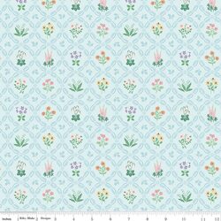 Medallion Floral in Blue