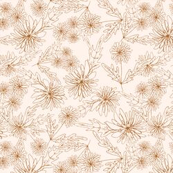 Chrysanthemum Sketch in Autumn