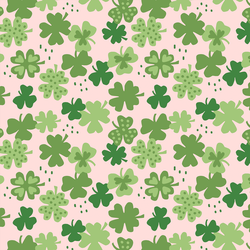 Shamrocks in Powder Pink