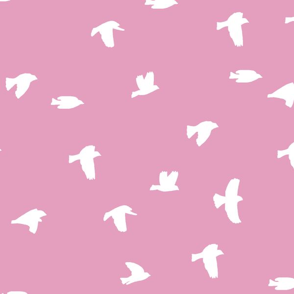 Flock Silhouette in Begonia