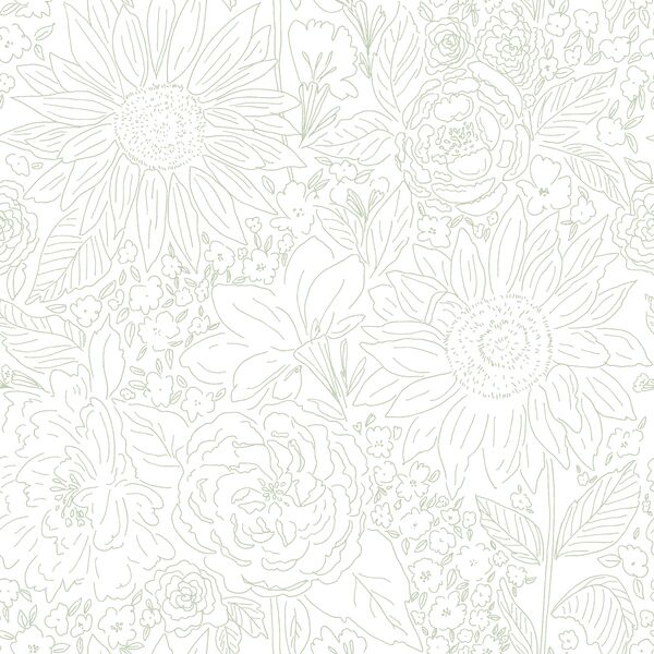 Paperie in Pastel Sage on White