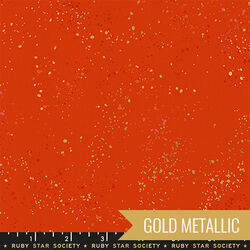 Speckled in Metallic Warm Red