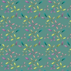 Petals in Mineral Green