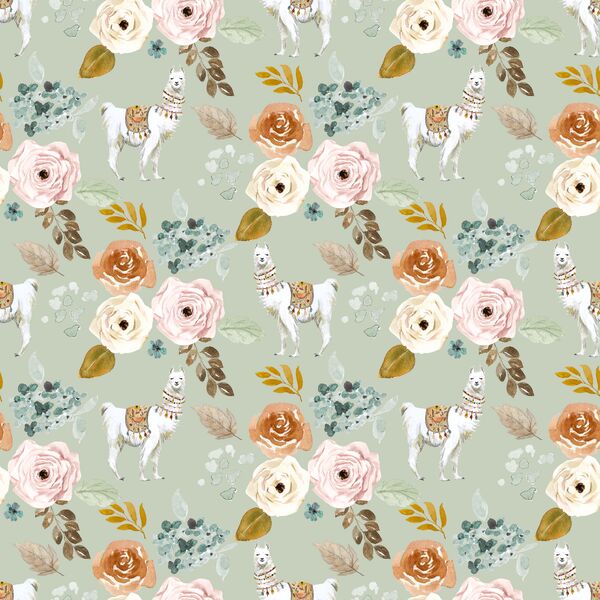 Garden Llama in Succulent Green