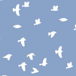 Flock Silhouette in Cornflower