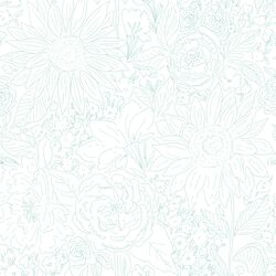 Paperie in Blossom Mint on White