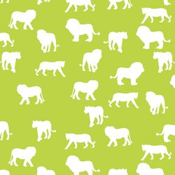 Lion Silhouette in Lime