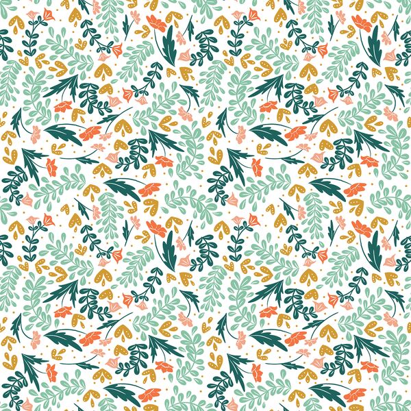 Meadow Floral in White