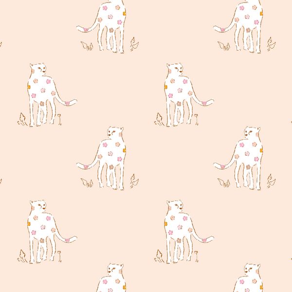 Daisy Cheetah in Soft Pearl