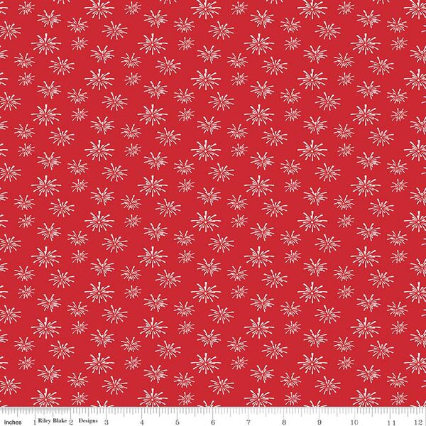 Fireworks in Red