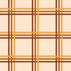 Large Sketched Plaid in Autumn Leaves