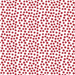 Painted Dot in Red Apple on White