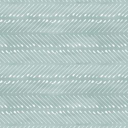 Chevron Arrows in White on Blue Lagoon Wash