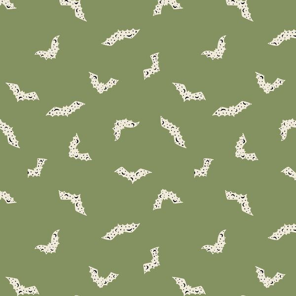 Halloween Bats in Green