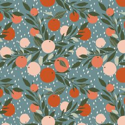 Little Grapefruit in Rainy Morning