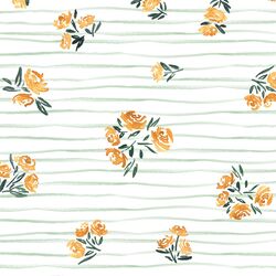 Nosegay in Mint Stripe